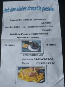 Lire la suite à propos de l’article Repas & Après midi récréatif
